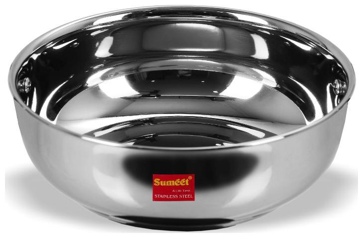 

Sumeet Stainless Steel Induction Bottom (Encapsulated Bottom) Tasra Size No 15 (3 8 Ltr)
