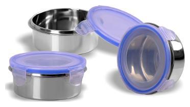 

Sumeet 1050 ml Grey Stainless steel Container Set - Set of 6