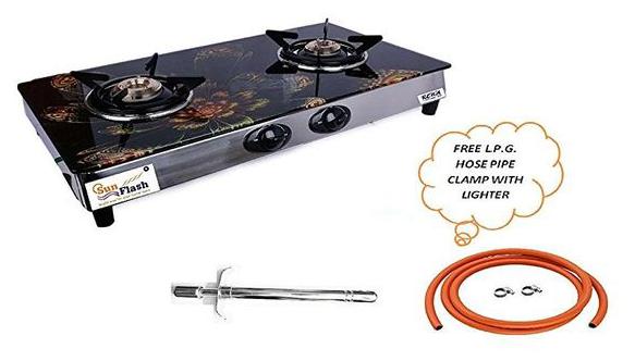 

SUN FLASH 2 Burner Regular Black Gas Stove