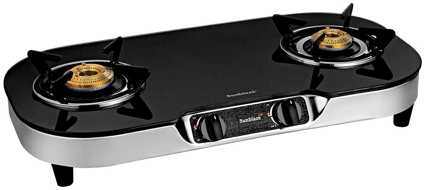 

Sunblaze 21121084 2 Burner Regular Black Gas Stove ISI Certified