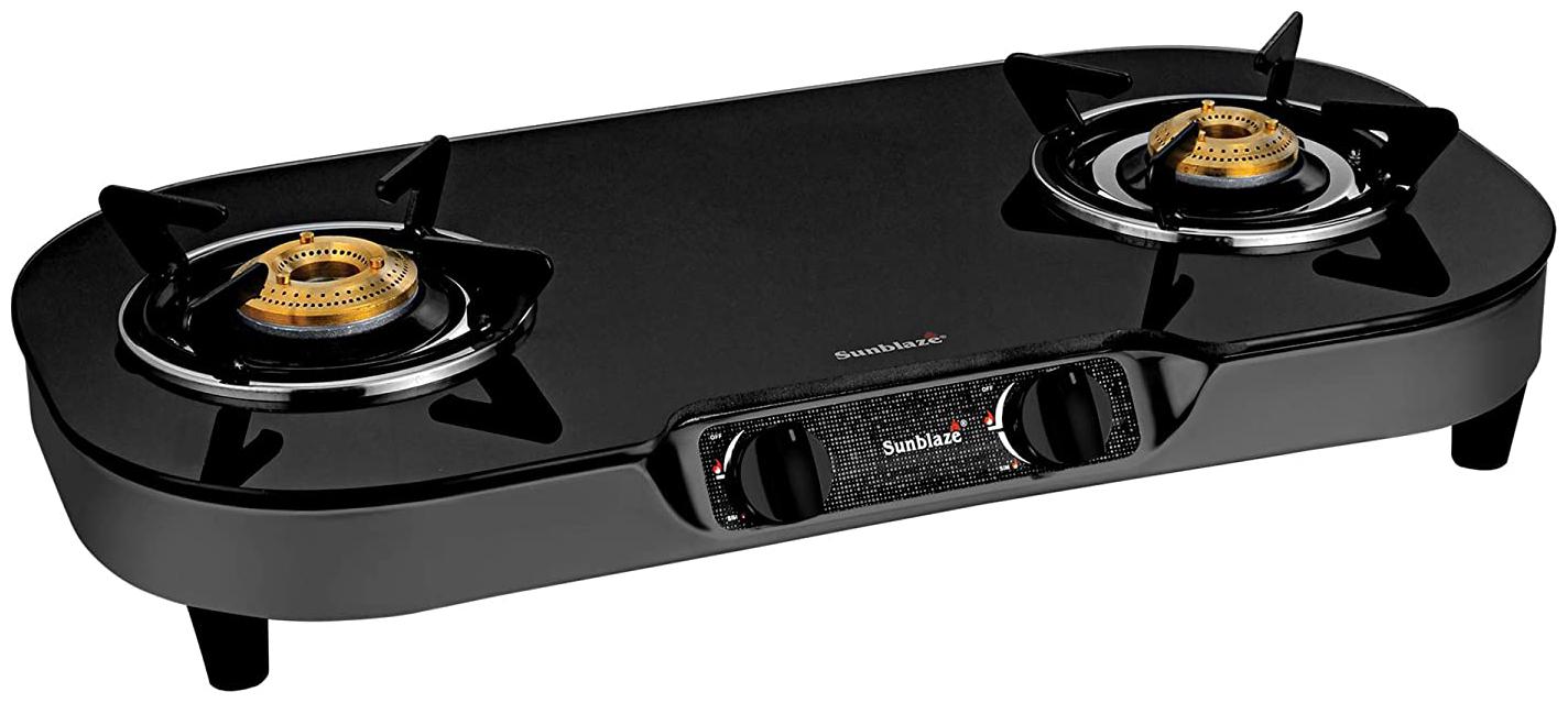 

Sunblaze 21121086 2 Burner Regular Black Gas Stove ISI Certified