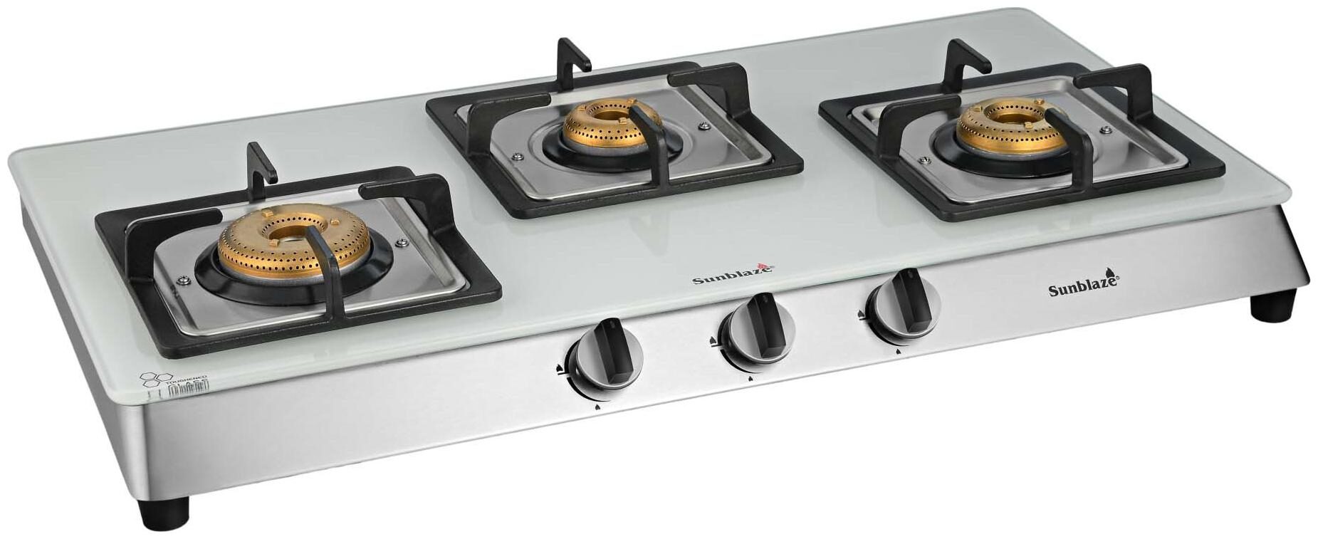 

Sunblaze 21131141 3 Burner Regular White Gas Stove ISI Certified