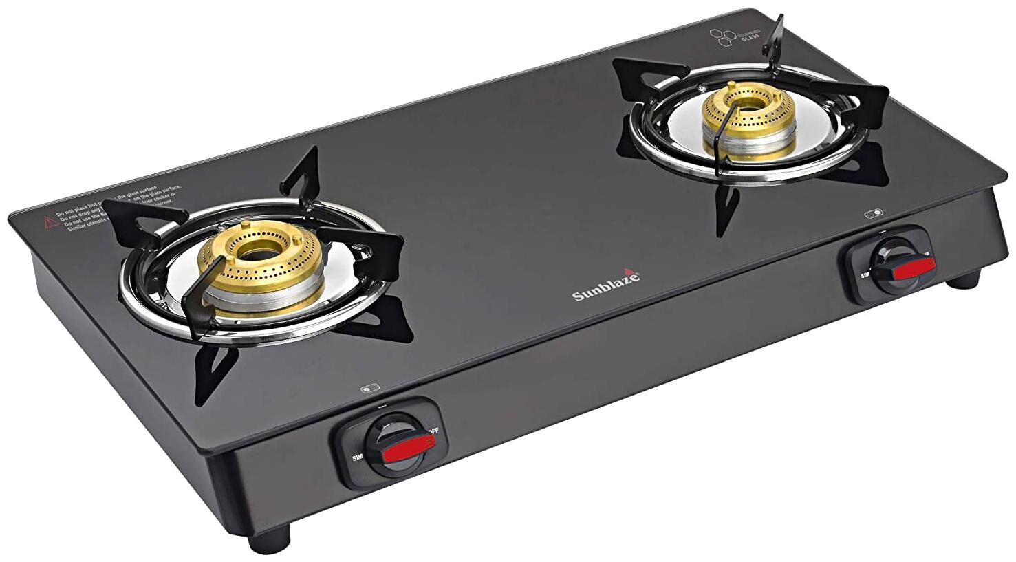 

Sunblaze 21121100 2 Burner Regular Black Gas Stove ISI Certified