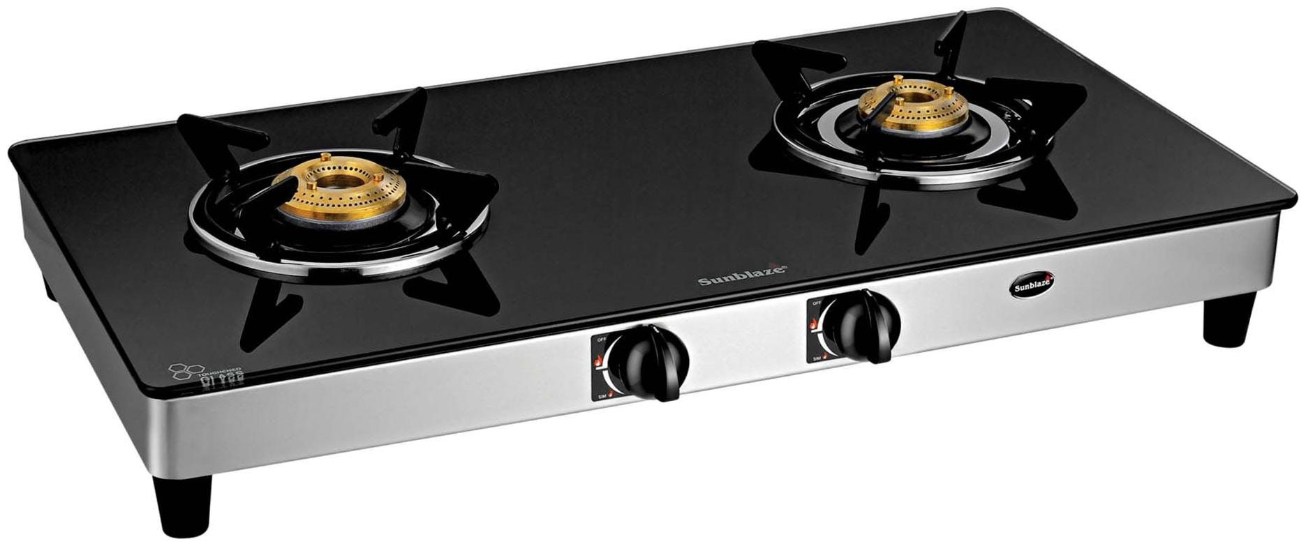 

Sunblaze 21121082 2 Burner Regular Black Gas Stove ISI Certified