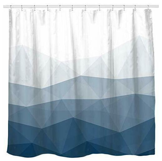 

Sunlit Designer Shower CurtainPopular Shower Curtain Ombre Blue Fabric Shower