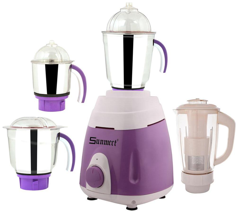 Sunmeet MG16 451 600 W Mixer Grinder Purple , 2 Jars
