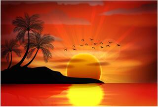 Rawpockets Wall Posters ' Sunrise Wallpaper '