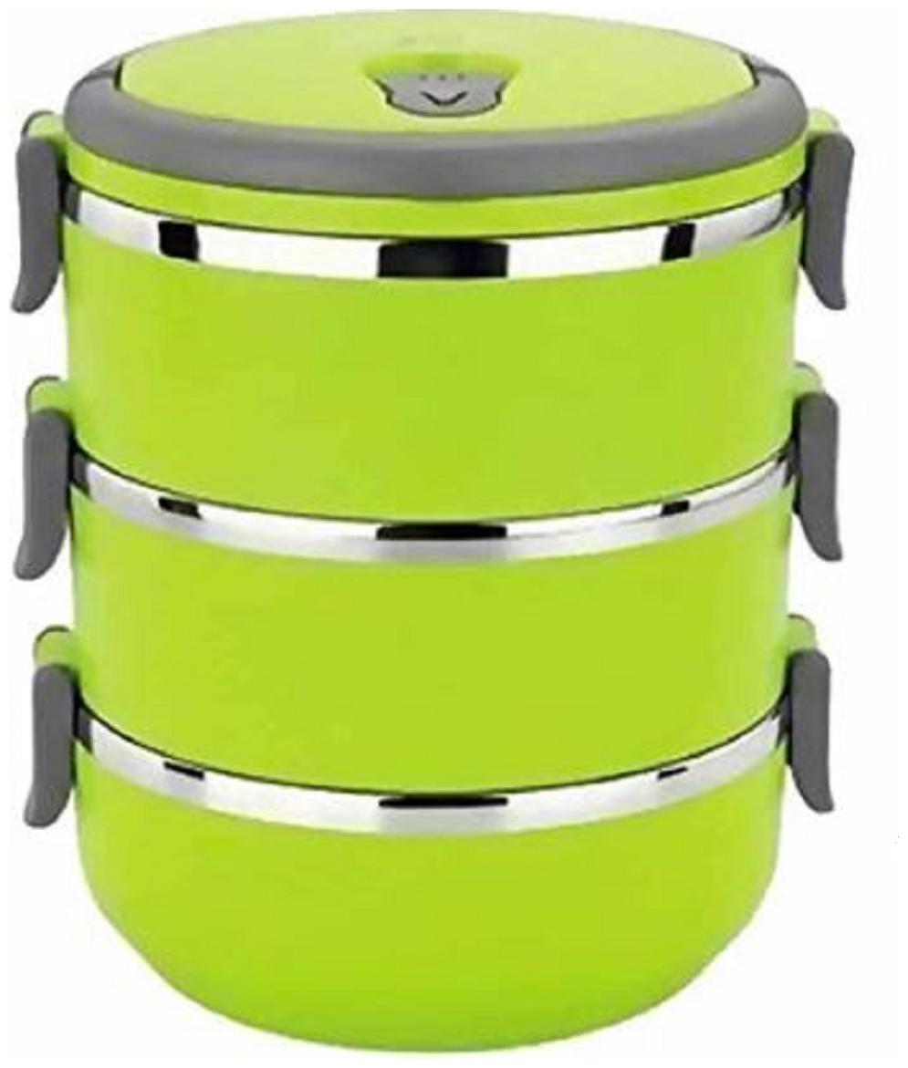 

SAPWARE Assorted Blue Lunch box ( Set of 1 2100 ml )