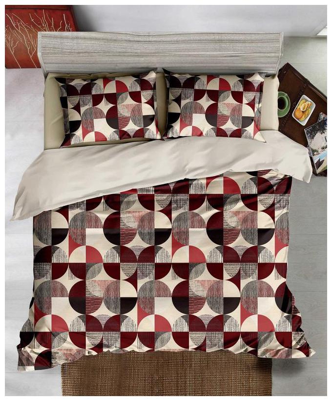 

Gifty Microfiber Geometric King Size Bedsheet 200 TC ( 1 Bedsheet With 2 Pillow Covers Multi )