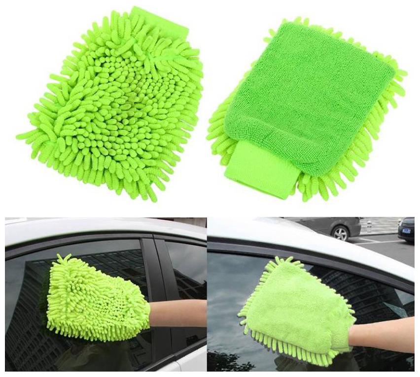 

Super Soft Cleaning Cloth Wet and Dry Glove Set (Free Size Pack of 2)