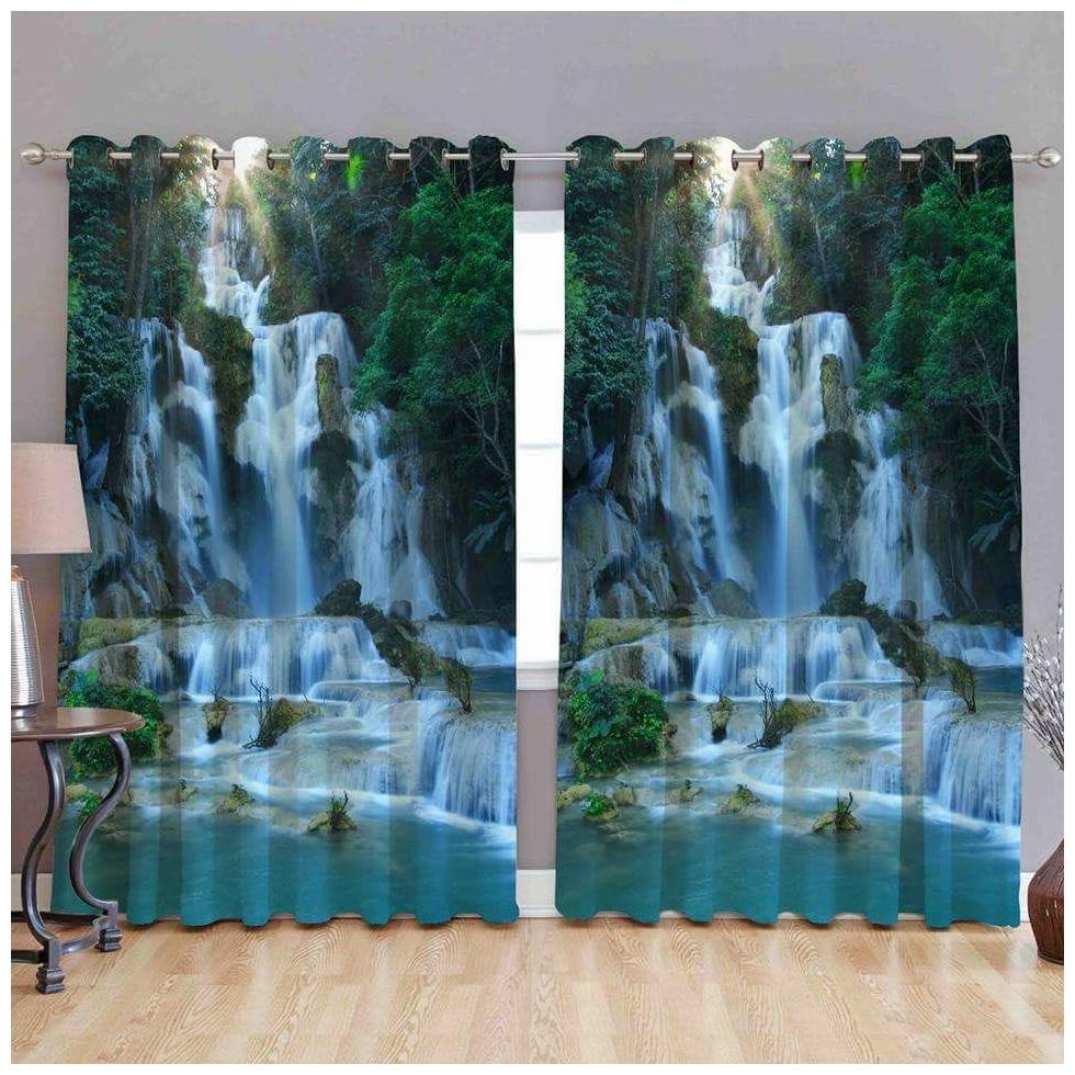 

Supersam Enterprises Polyester Door Room Darkening Multi Regular Curtain ( Eyelet Closure Printed )