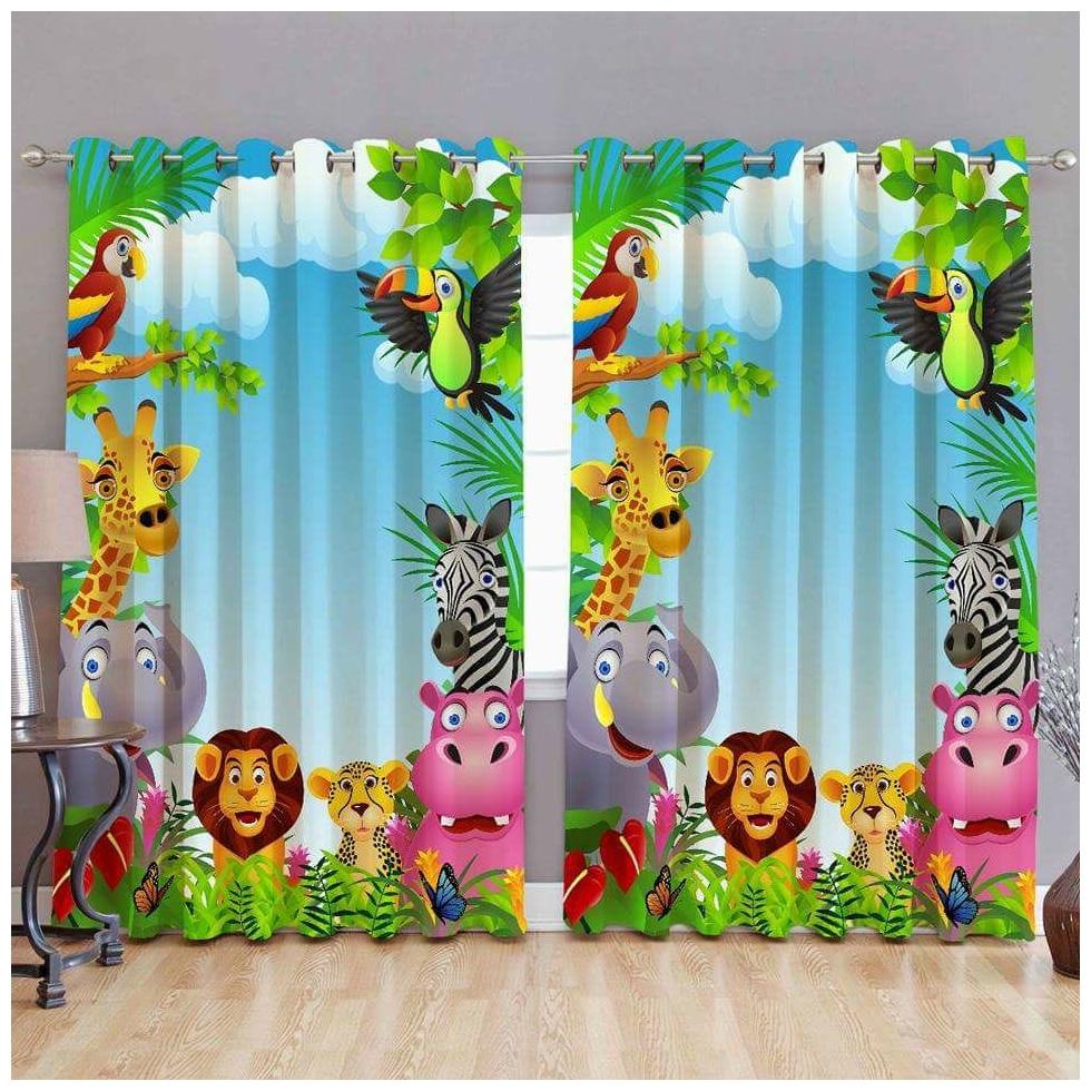 

Supersam Enterprises Polyester Door Room Darkening Multi Regular Curtain ( Eyelet Closure Printed )