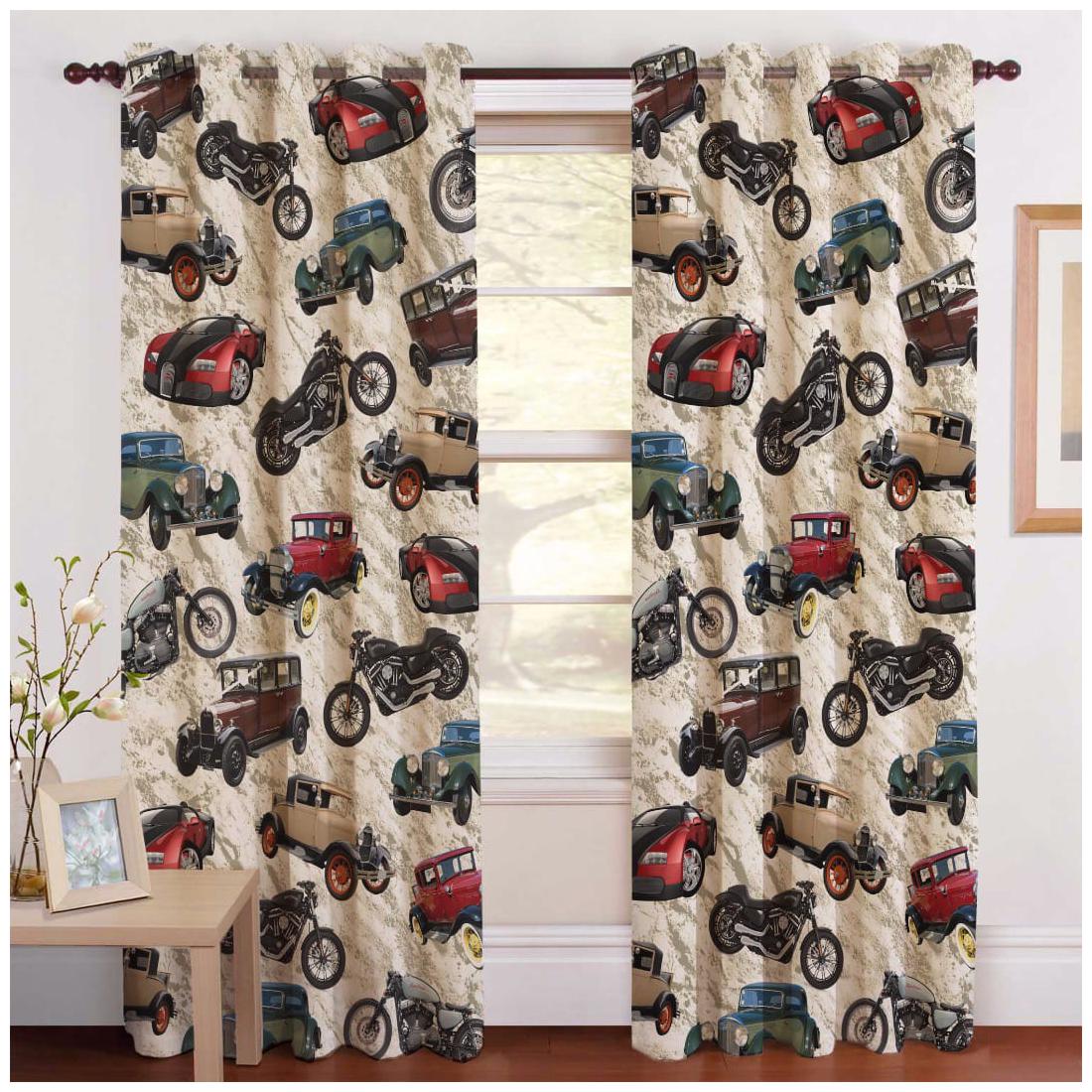 

Supersam Enterprises Polyester Door Room Darkening Multi Regular Curtain ( Eyelet Closure Printed )