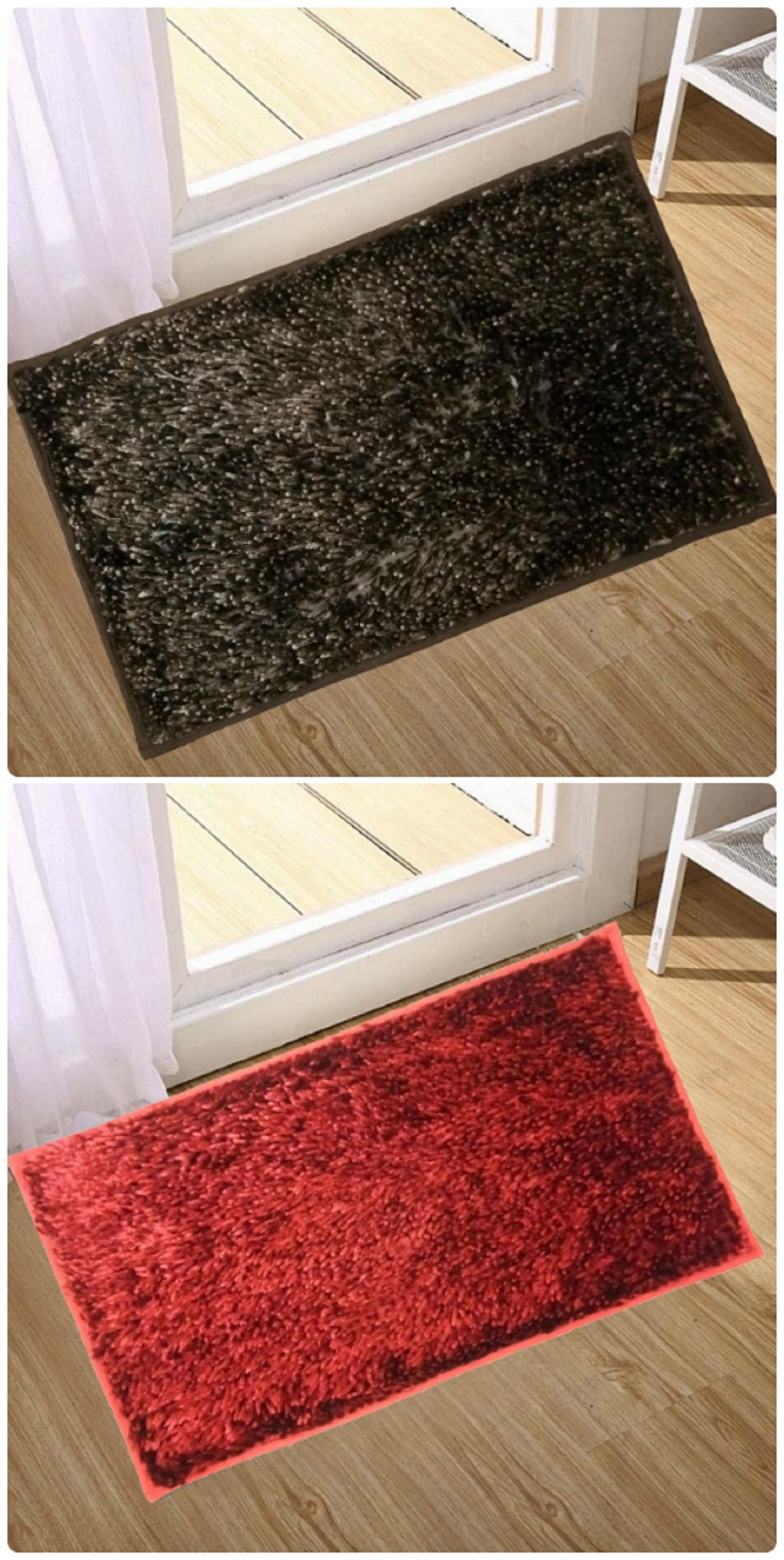 

Supreme Home Collective Microfiber Door Mat (Brown Red)