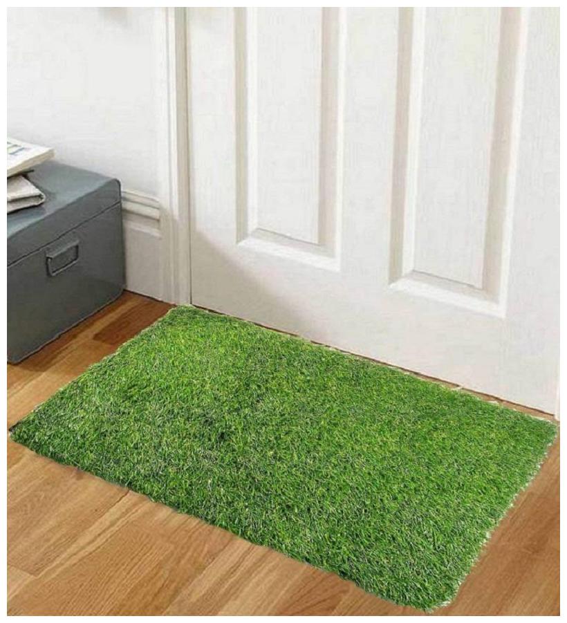 

Supreme Home Collective Polypropylene Beautiful Grass Bath Door Floor Mat ( Pack of 1)