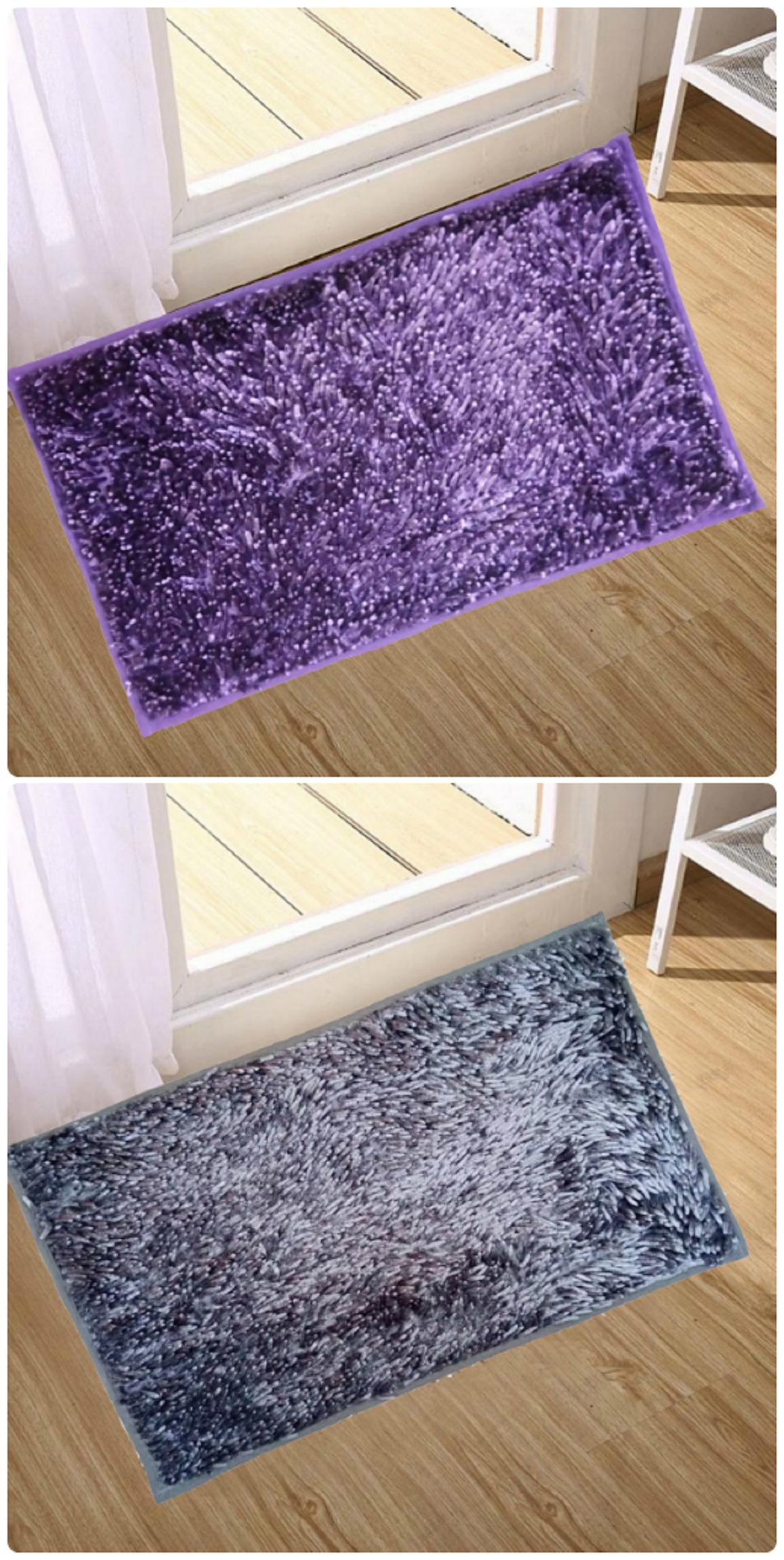 

Supreme Home Collective Microfiber Door Mat (Purple Grey)