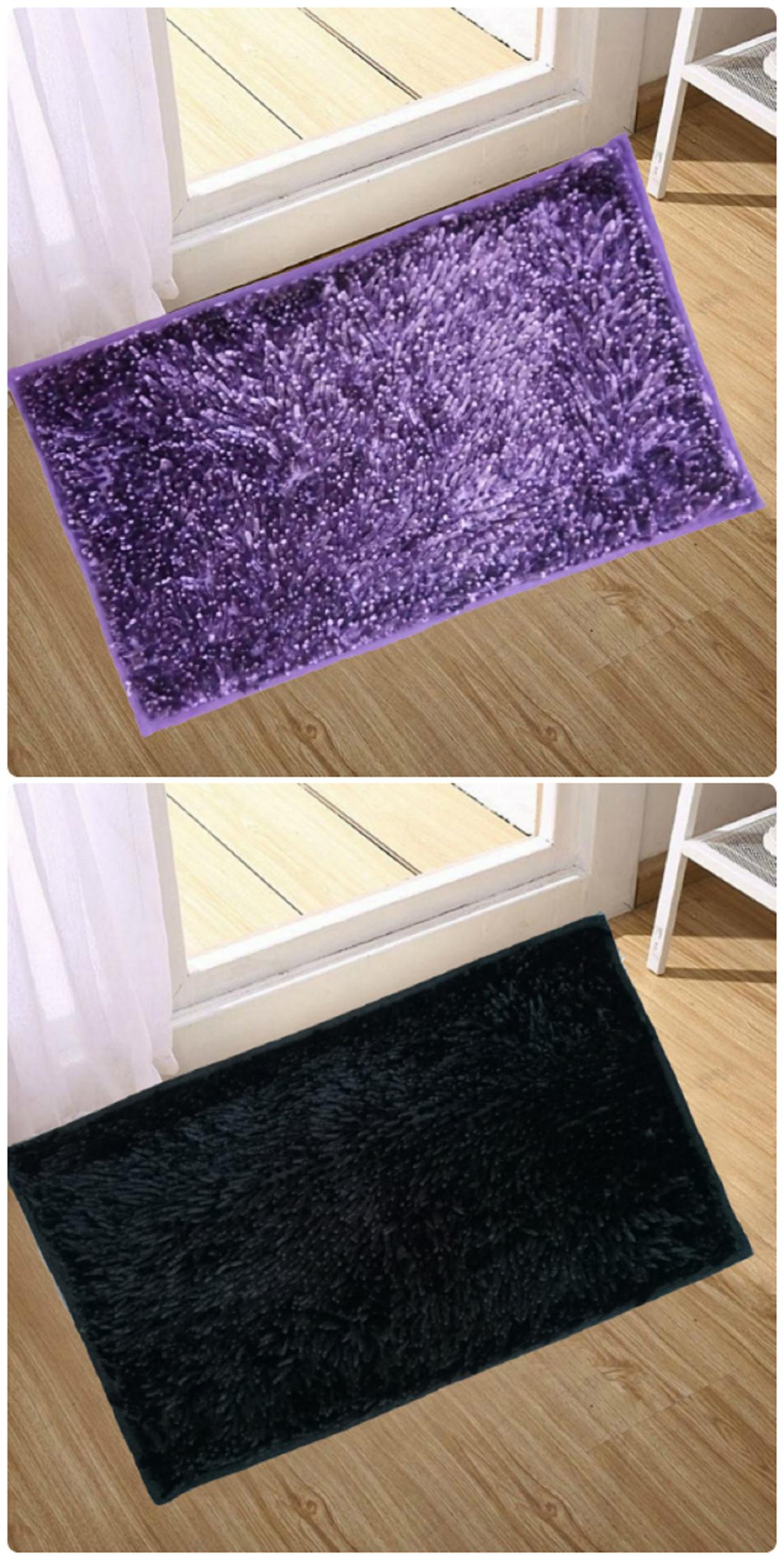 

Supreme Home Collective Microfiber Door Mat (Purple Black)