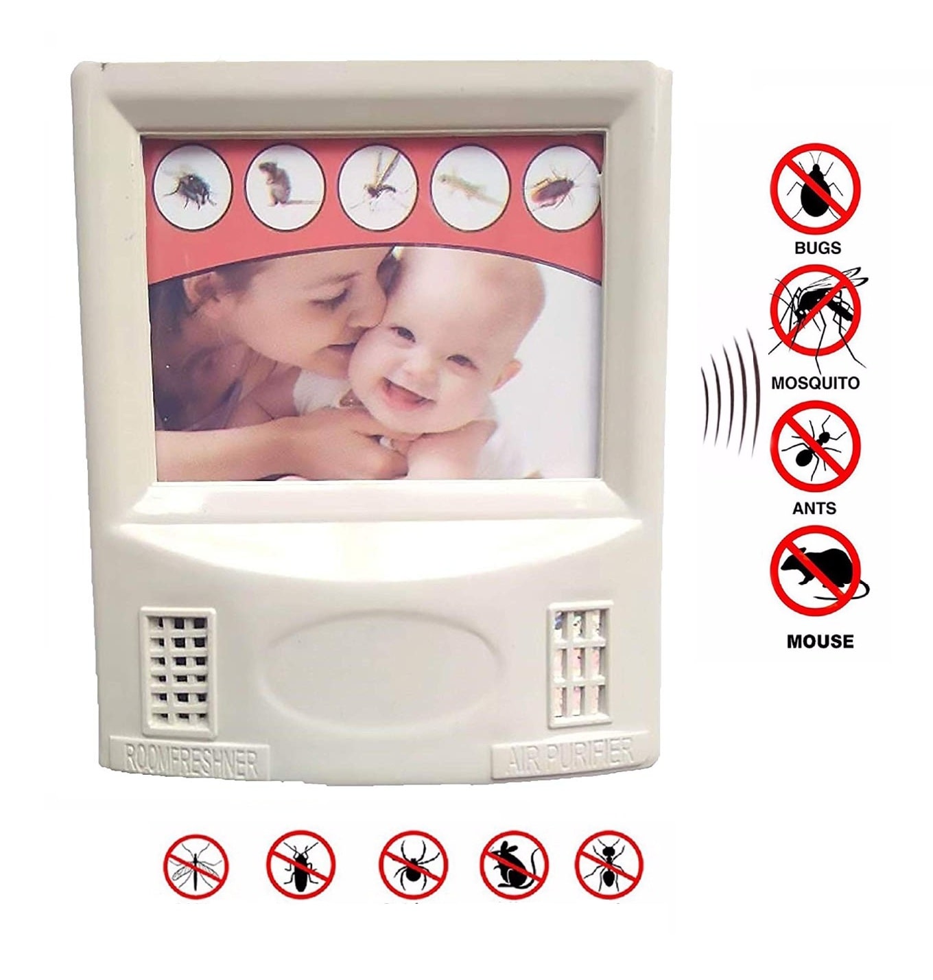 

Suraksha Plastic 6 in 1 Pest Repeller (Pack of 1) Assorted Color