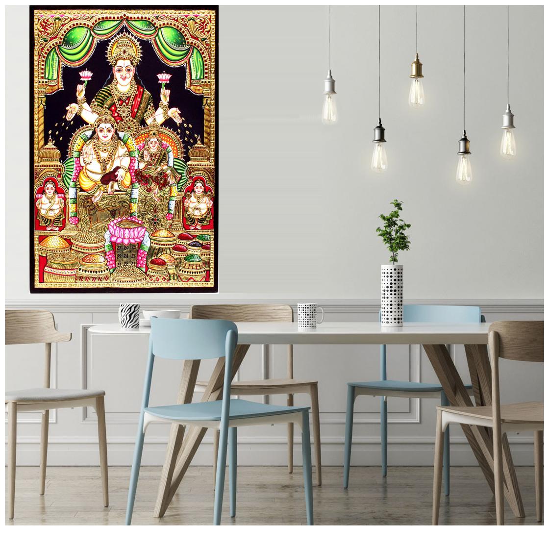 

Surmul Shree Sampoorn Sampurna Kuber Laxmi Lakshmi Yantra Wall Sticker Room Living Room Office