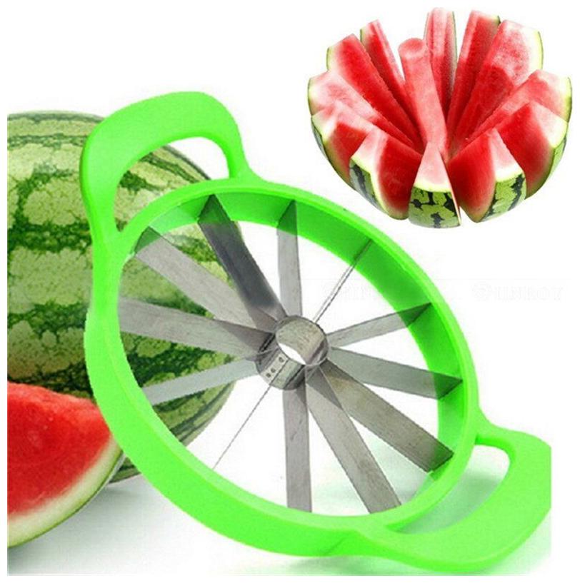 

SURSAI Watermelon Melon Cutter Cantaloupe Slicer Stainless Steel Kitchen Fruit Divider
