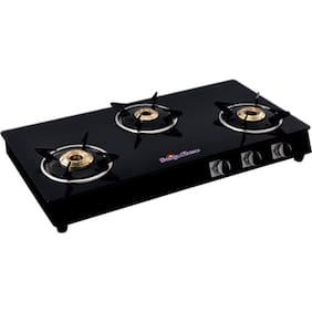 Gas Stove 2 3 4 Burner Stoves And Cooktops Online At Surya Flame 3 Burner Black Italiano Gas Stove