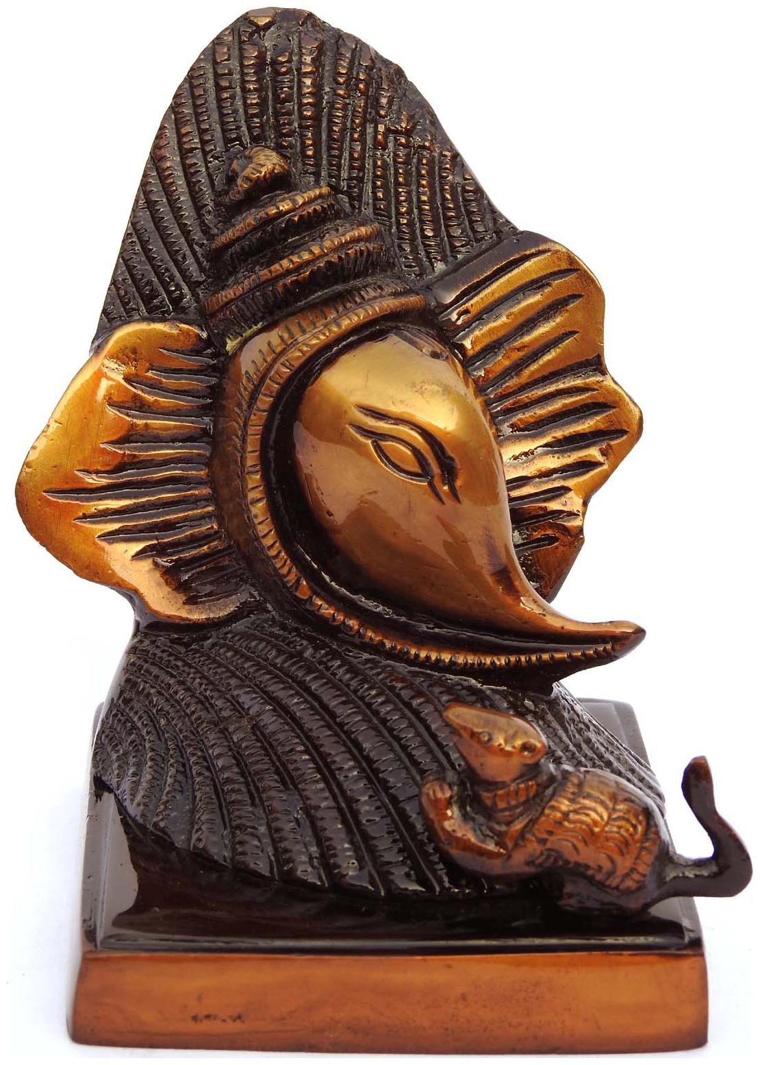 

Susajjit Decor Brass Lord Ganesha Modern Decorative Statue Table Decor Handicraft