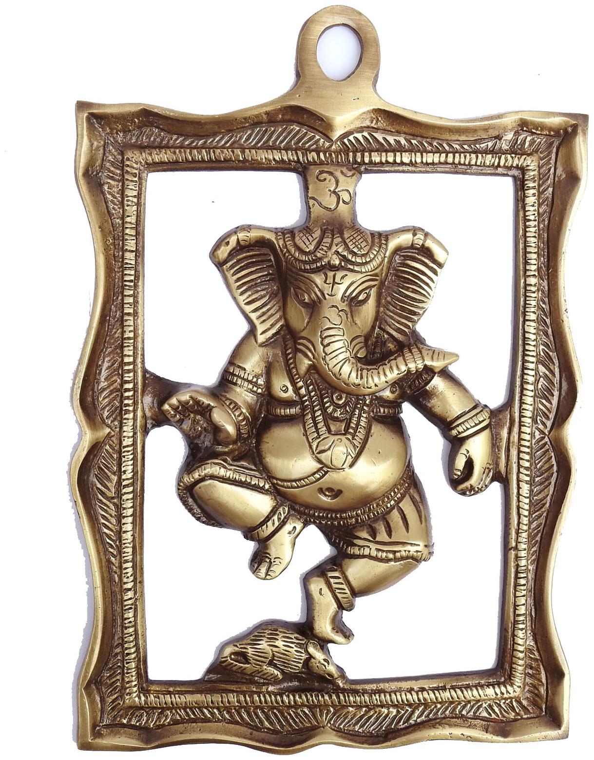 

Susajjit Decor Traditional Handcrafted Wall Hanging Of Lord Ganesha Decorative Showpiece Statue