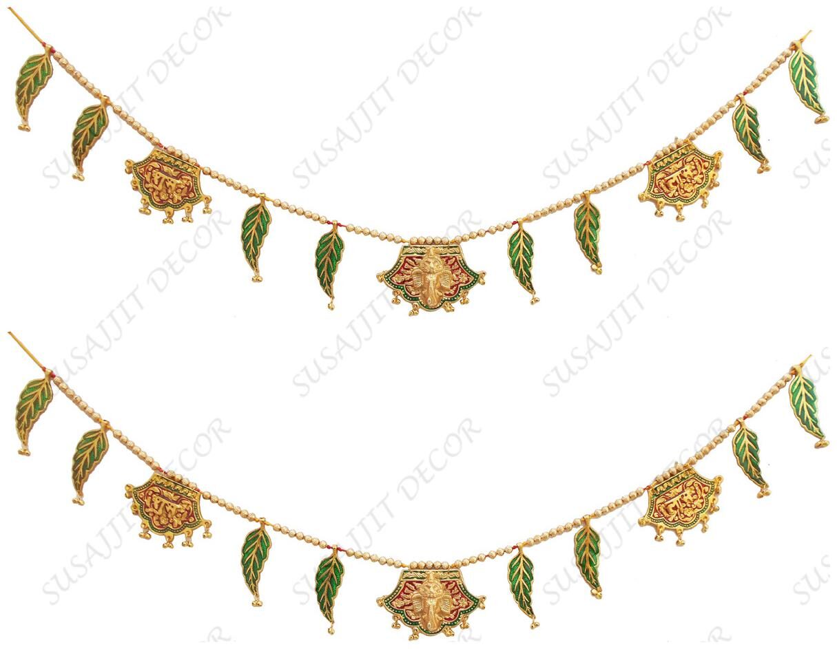 

Susajjit Decor Toran Decorative Bandhanwar Metal Door Decorative Item for Festive Decoration