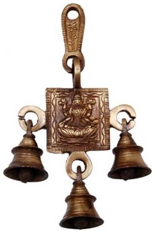 

Susajjit Decorative Wall De cor Hanging of Godess Lakshmi Made of Brass Metal Antique for De cor