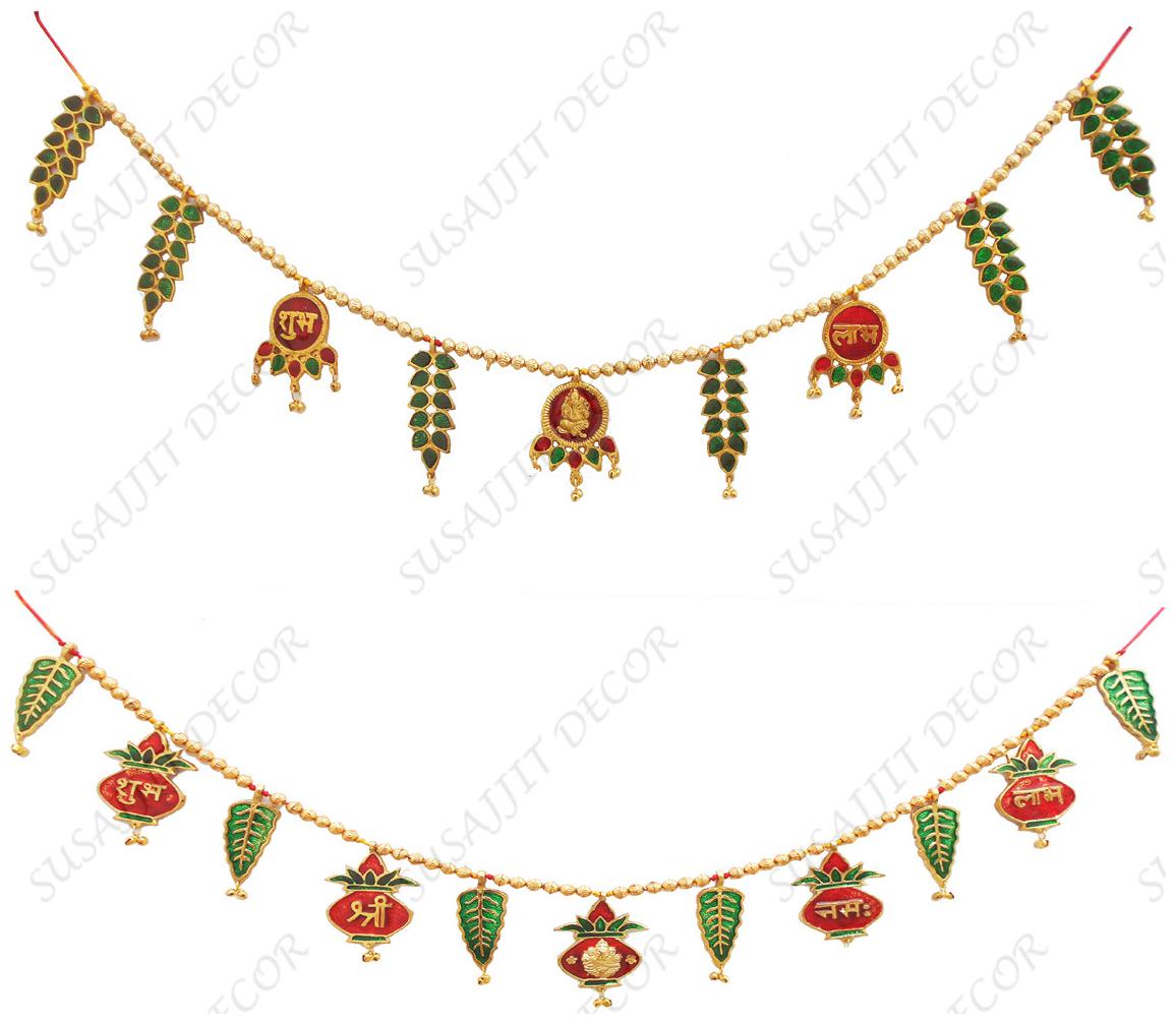

Susajjit Decor Toran Decorative Bandhanwar Metal Door Decorative Item for Festive Decoration