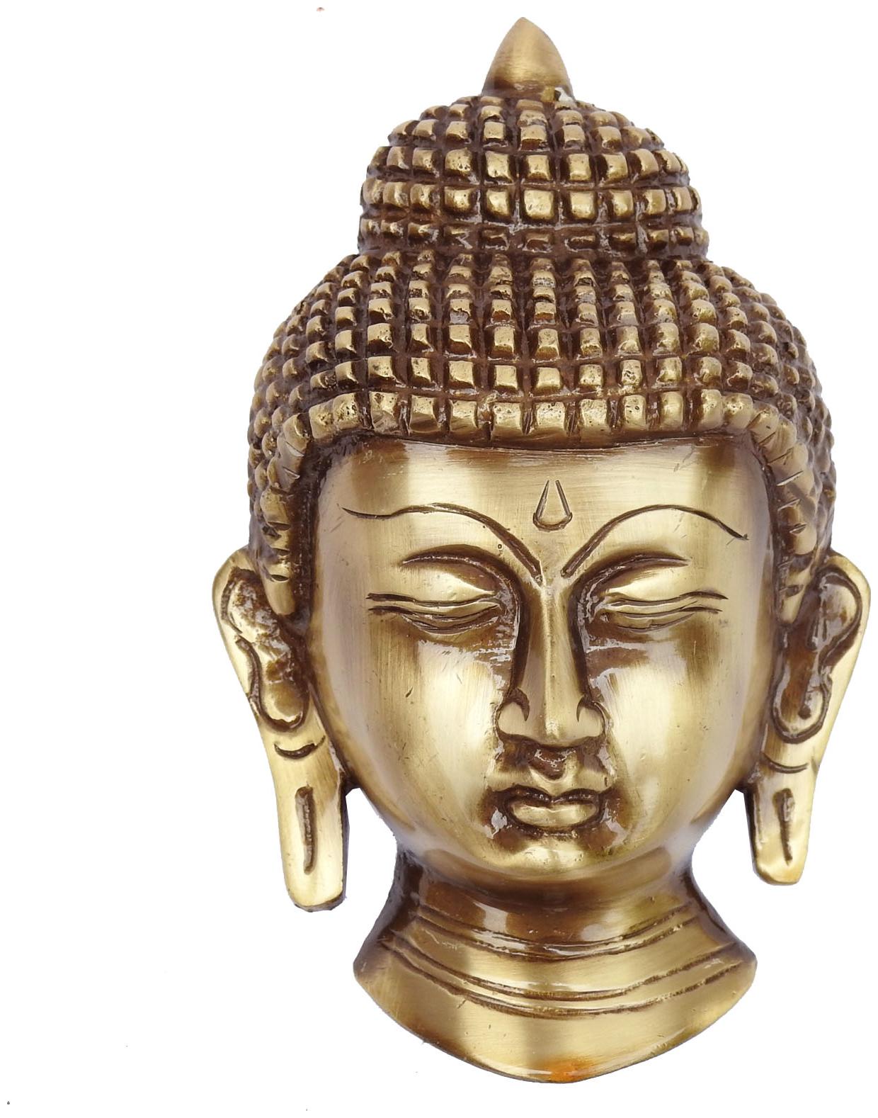 

Susajjit Decor Buddha Face Head Made Of Brass
