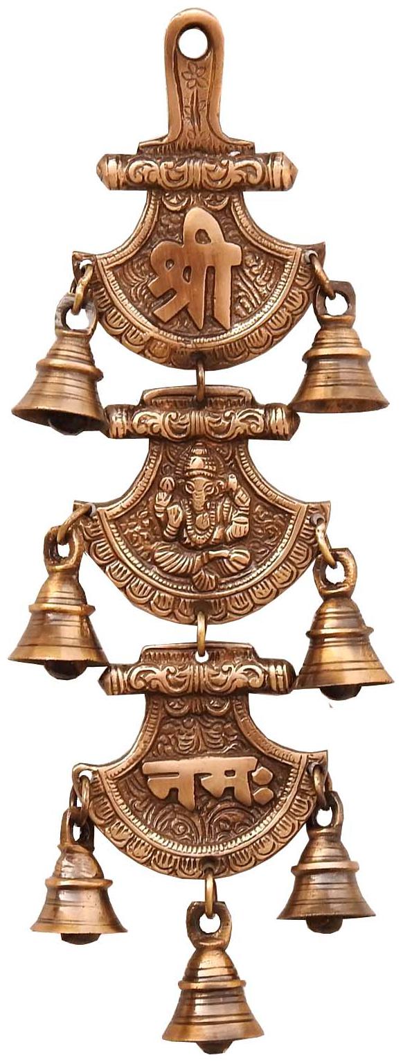 

Susajjit Decor Brass Wall Hanging Of Sree Ganesh Namah Decorative Wall Decor