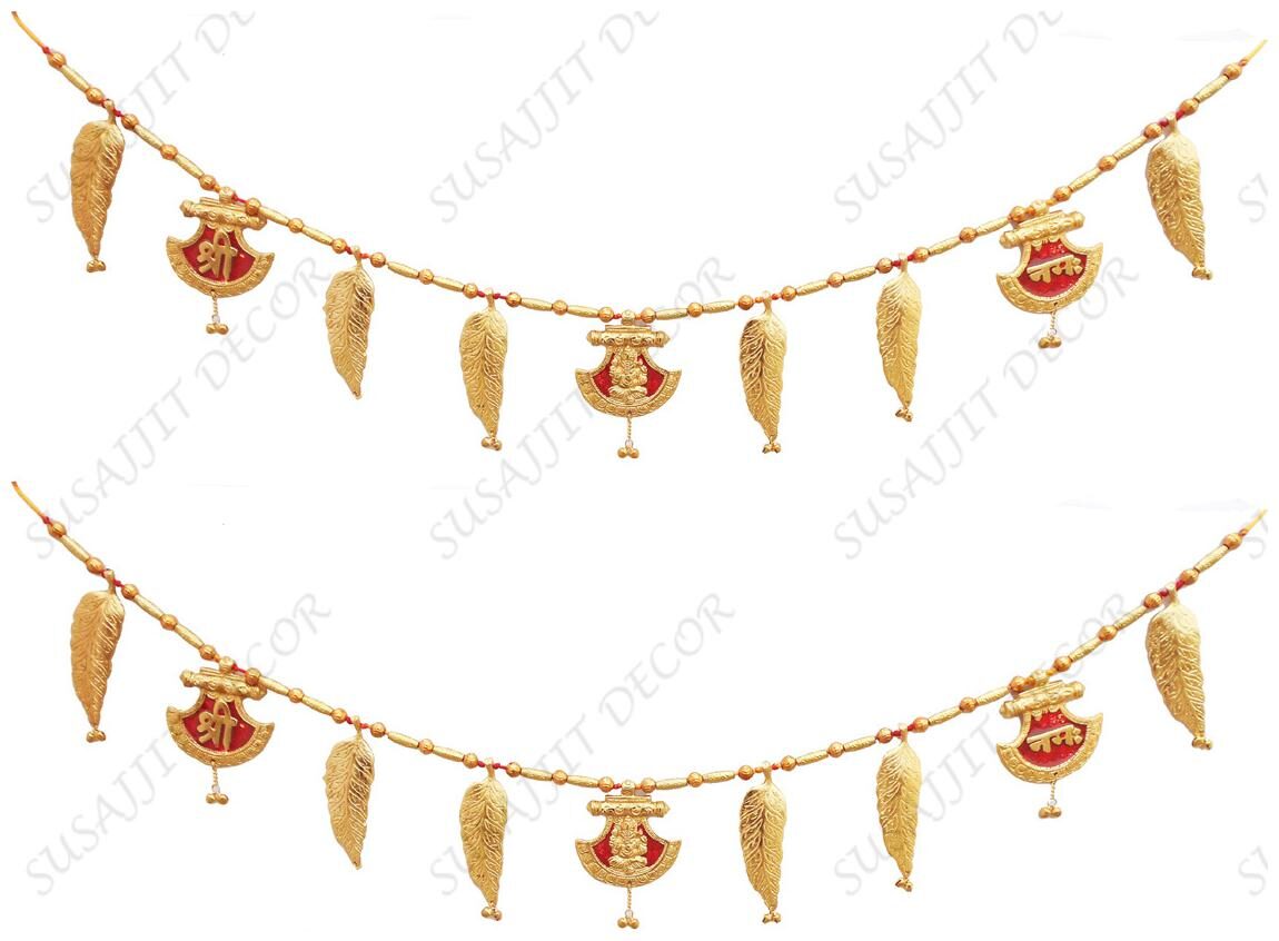 

Susajjit Decor Toran Decorative Bandhanwar Metal Door Decorative Item for Festive Decoration