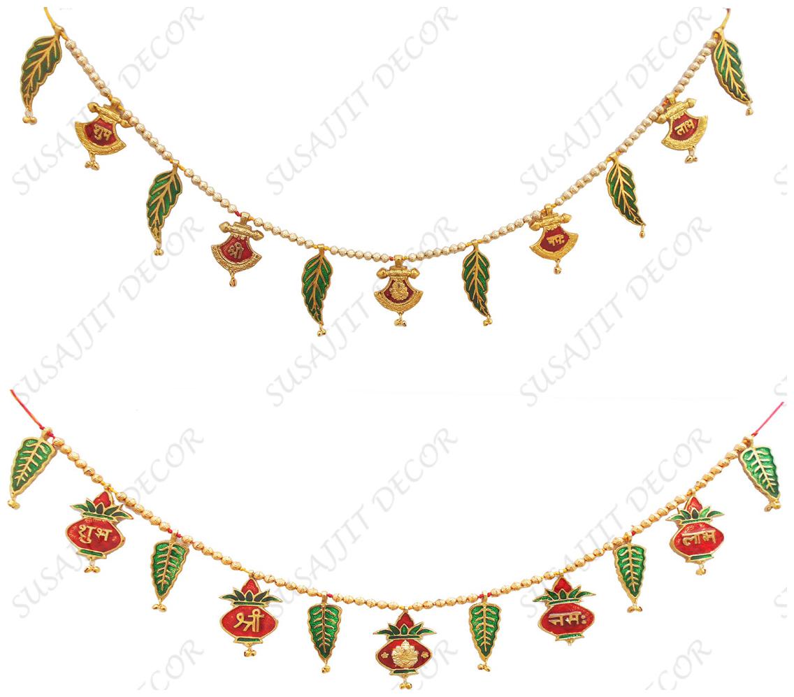 

Susajjit Decor Toran Decorative Bandhanwar Metal Door Decorative Item for Festive Decoration