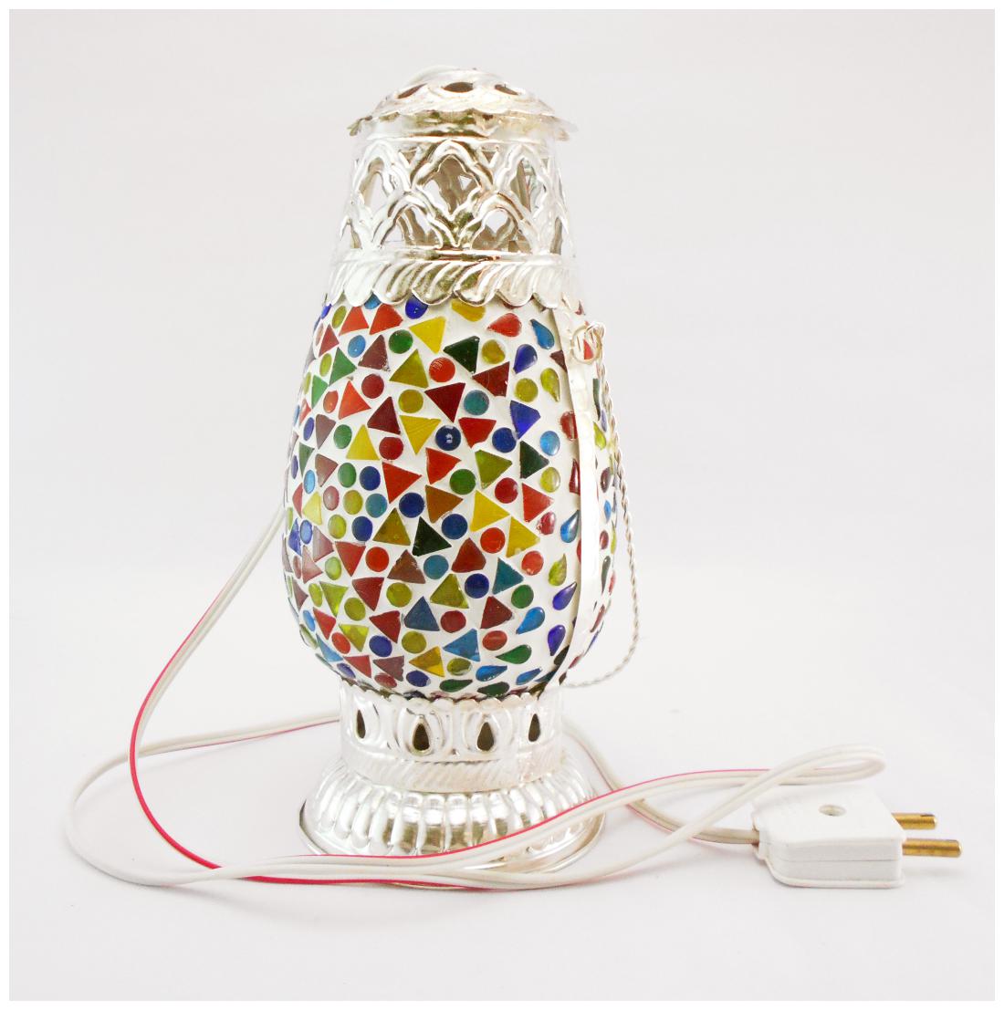 

Susajjit Unique Vintage Look Design Color Decorative Showpiece Night Lamp Eye Catching Table Lamp masterpiece for Decoration