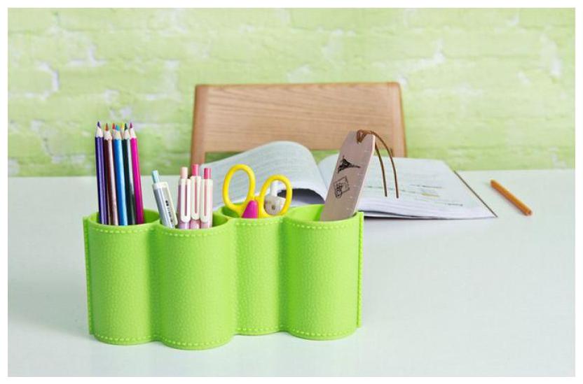 

SWADEC 4 Round Grids Multopurpose Organizer for Desk Home Kitchen with Drain Port