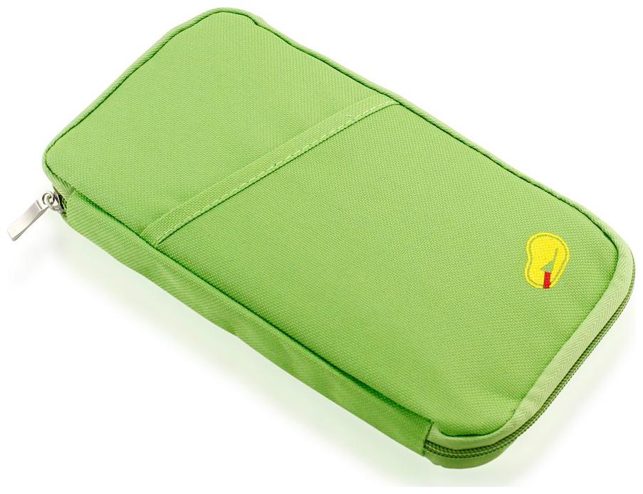 

SWADEC Long Passport Holder Wallet Travel Passport Pouch Best For Passport Id Card Credit Card Business Card Money Coin Holder Wallet-GREEN