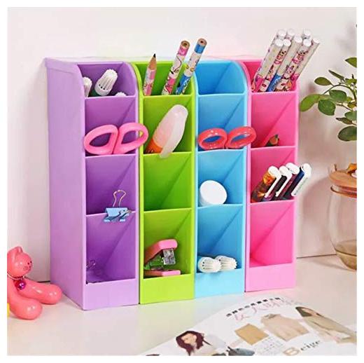 

SWADEC Multifunction Plastic Socks Tableware Organizer Storage Organizer 4 Grids Stand Box Set of 4