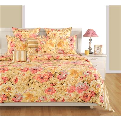 

Swayam Cotton Geometric Double Size Bedsheet 200 TC ( 1 Bedsheet With 2 Pillow Covers Cream )