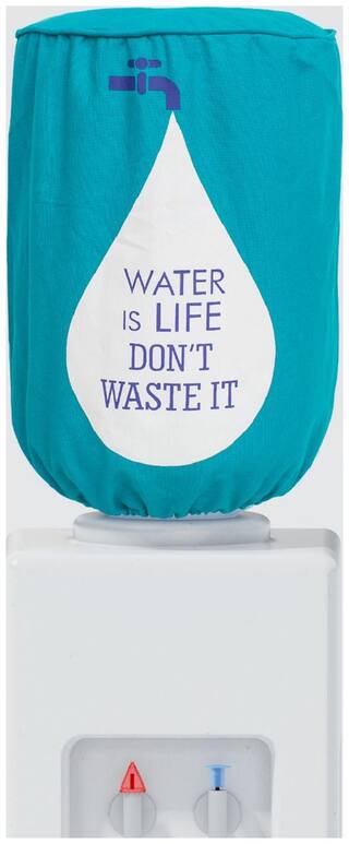 Swayam Digitally Printed Water is Life 20 L water dispenser Bottle Cover with water proof lining inside
