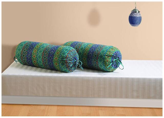 Swayam Floral SOP Bolster Cover Set of 2