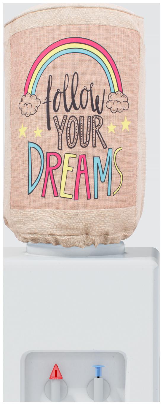 

Swayam Follow Your Dreams Digitally Printed 20 Ltr Water Dispenser Bottle Cover- Beige