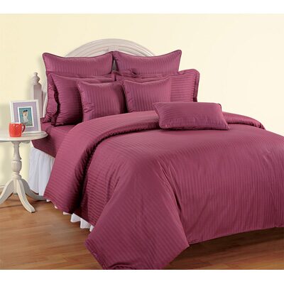 

Swayam Cotton Striped King Size Bedsheet 180 TC ( 1 Bedsheet With 2 Pillow Covers Red )