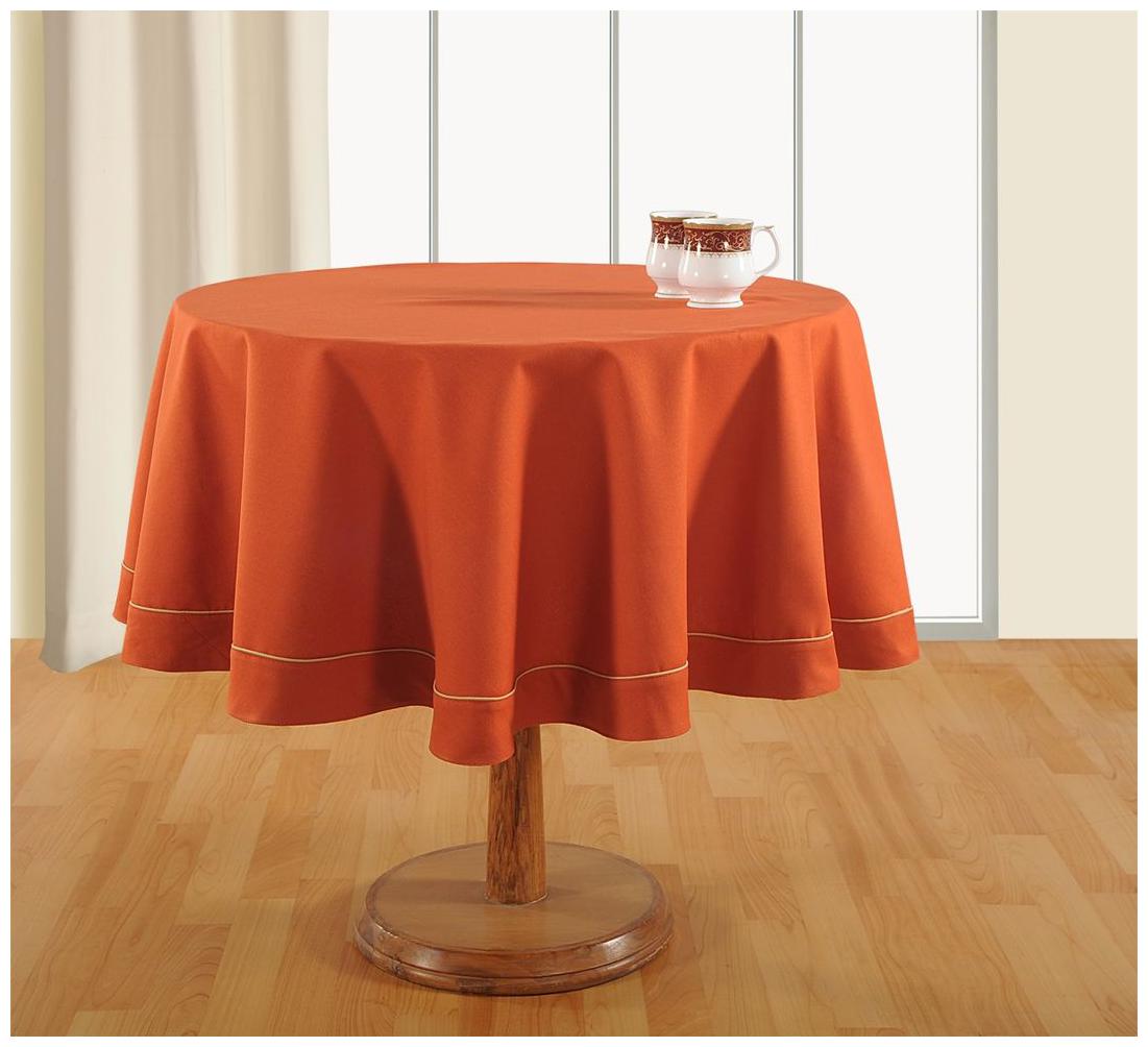 

SWAYAM Orange 6 Seater Round Table Cover