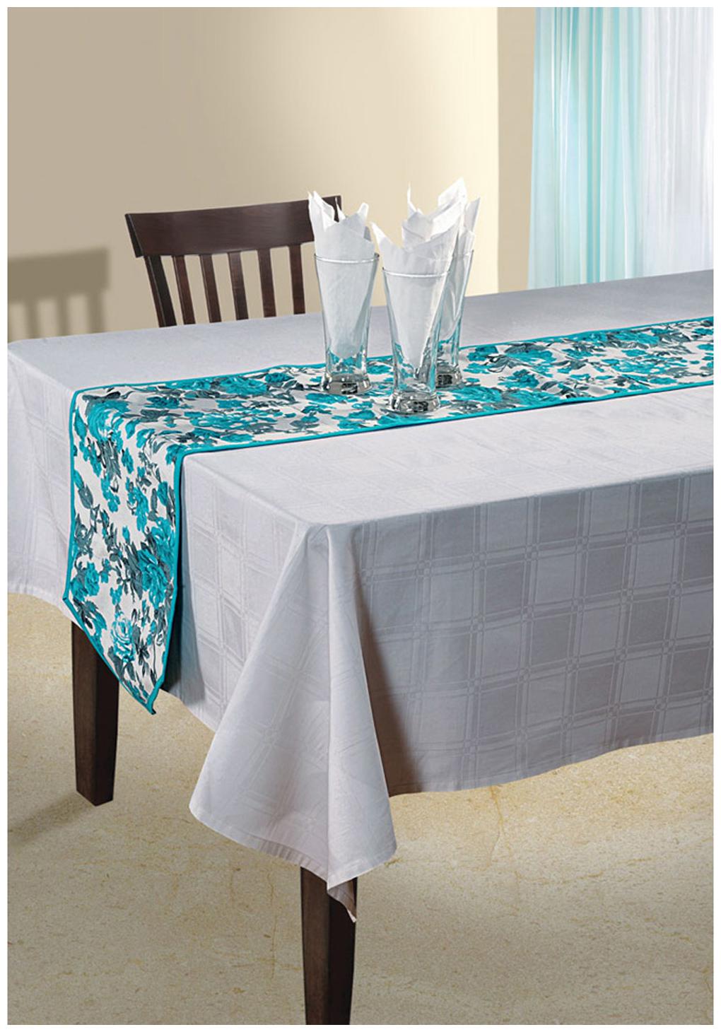 

SWAYAM Teal Table Runner Table Runner