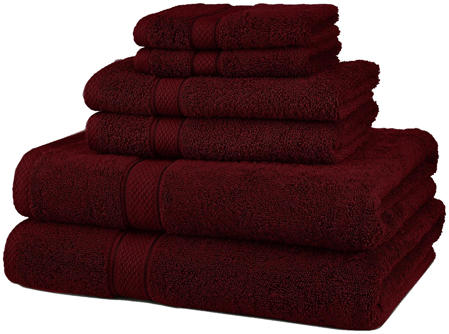 

SWHF 600 GSM Cotton Bath Towel ( 6 Pieces Red )