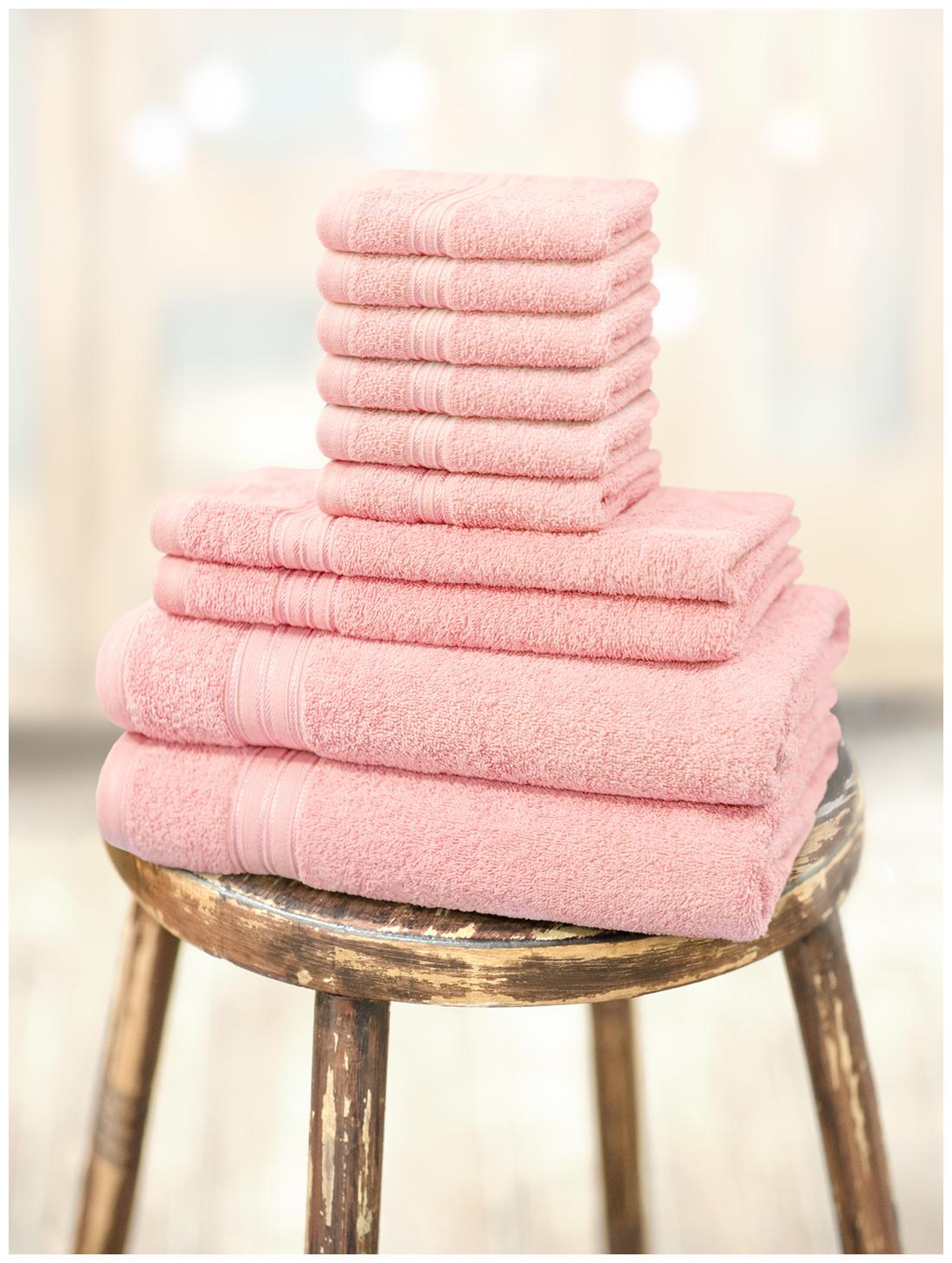 

Swiss Republic 480 GSM GSM Cotton Bath towel ( 10 pieces Pink )