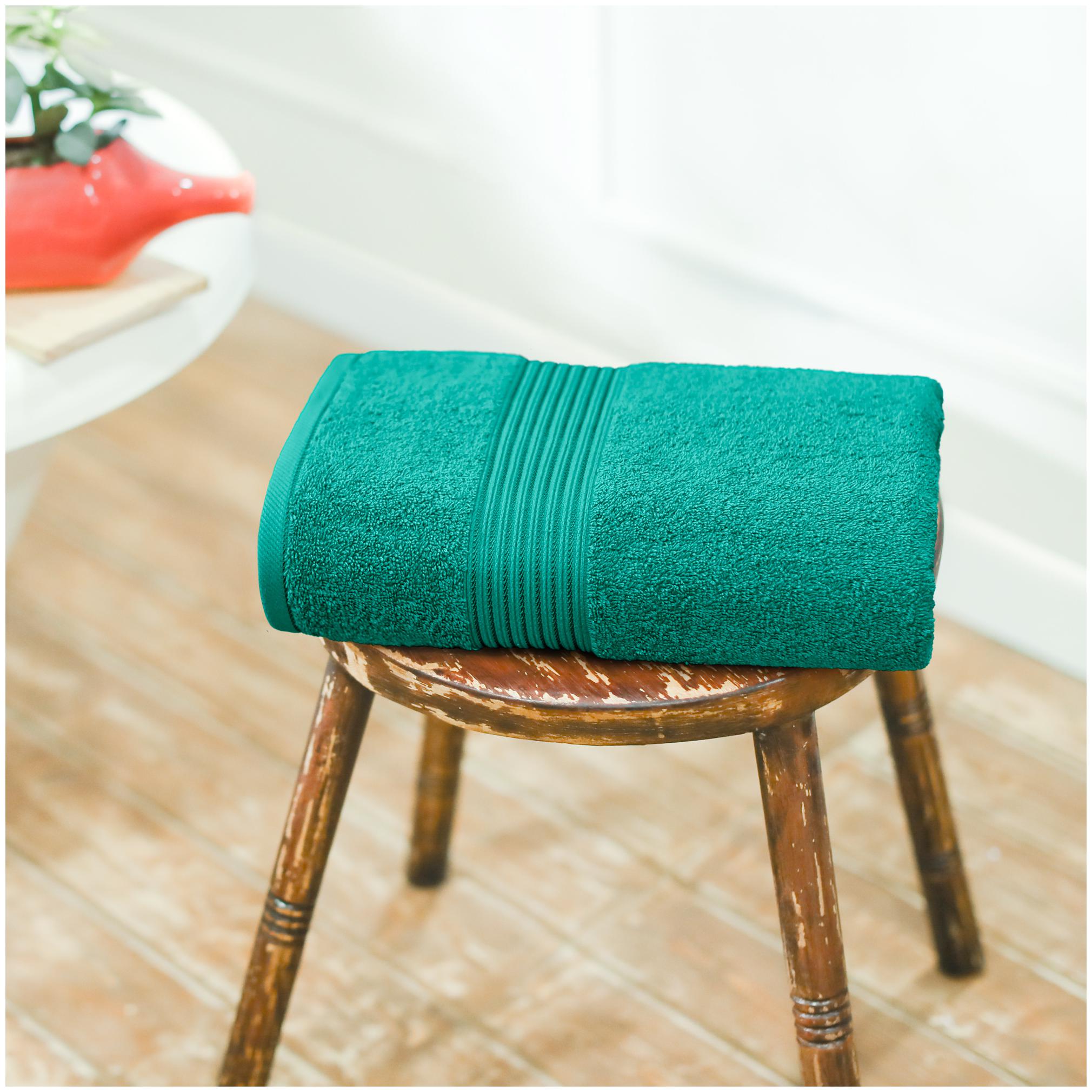 

Swiss Republic 630 GSM Cotton Bath towel ( 1 piece Green )