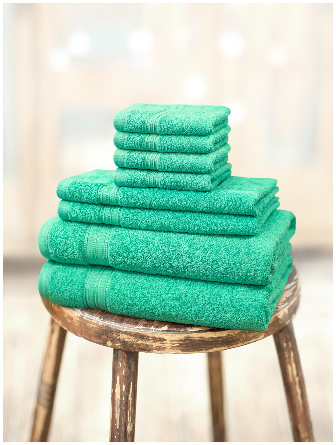 

Swiss Republic 480 GSM GSM Cotton Bath Towel ( 8 Pieces Green )