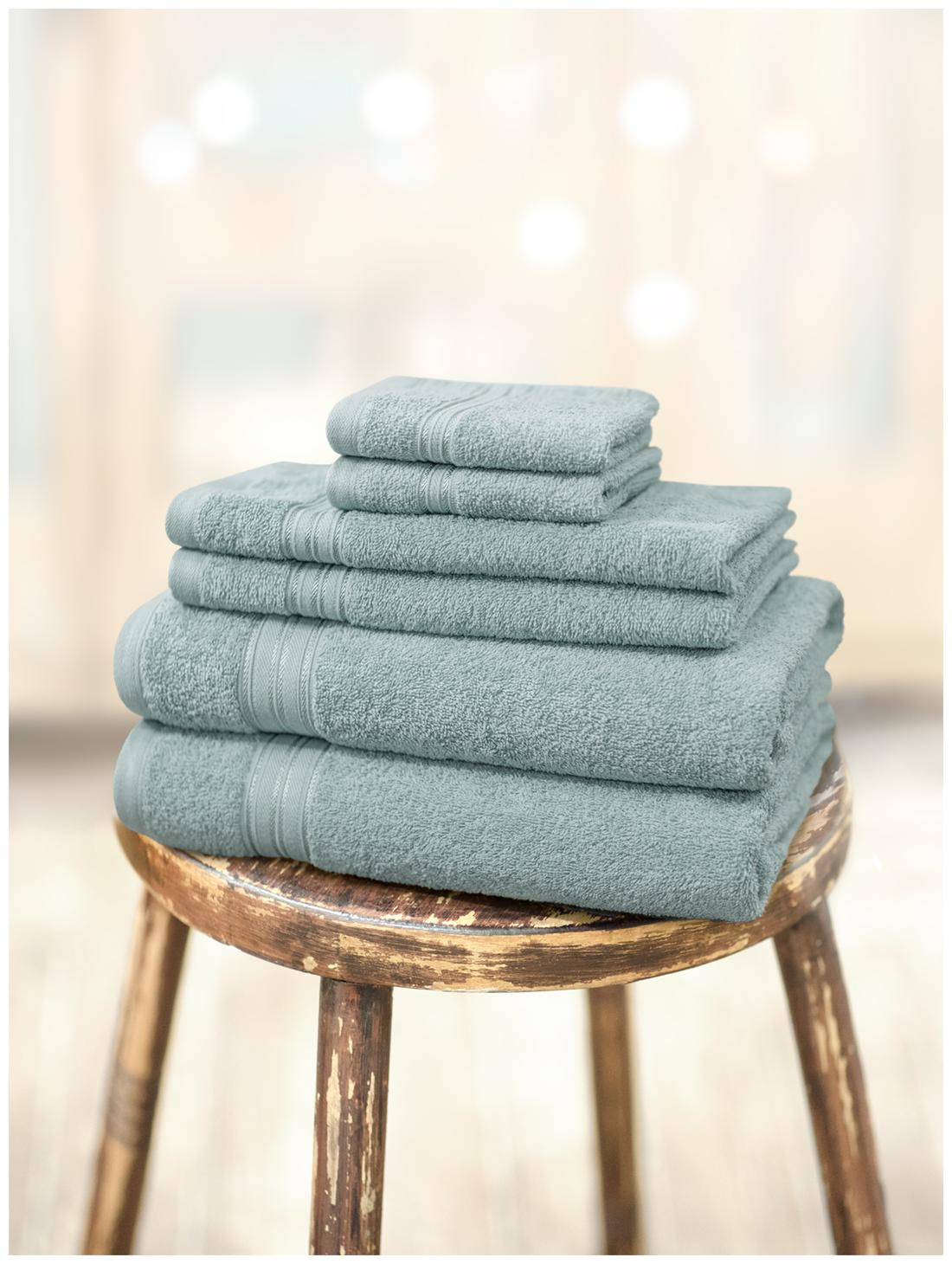 

Swiss Republic 480 GSM GSM Cotton Bath Towel ( 6 Pieces Grey )